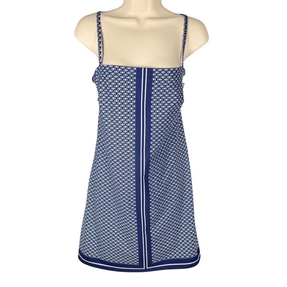 Abercrombie & Fitch YPB Active Dress With Shorts Womens L Navy Blue Geometric